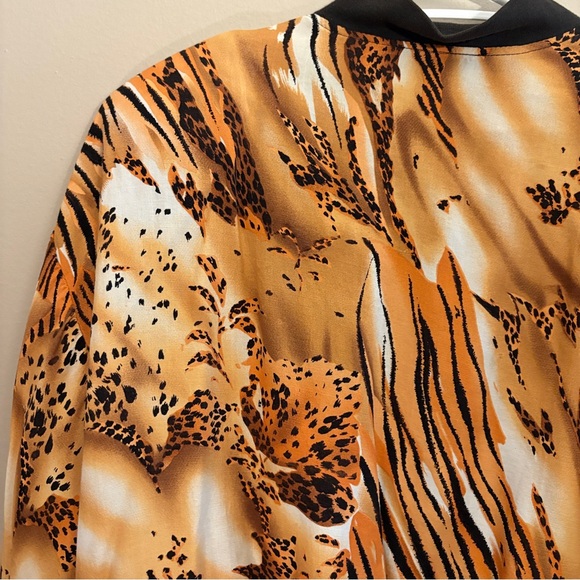 Vintage 80s CARBIE Animal Print Bomber Jacket – Size Medium Like New - Picture 7 of 9